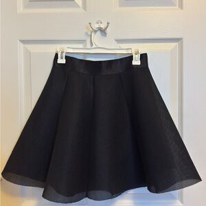 Elegant Black A Line Skirt